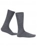 Pure Wool Socks 2PLY Ribbed Grey For Manali